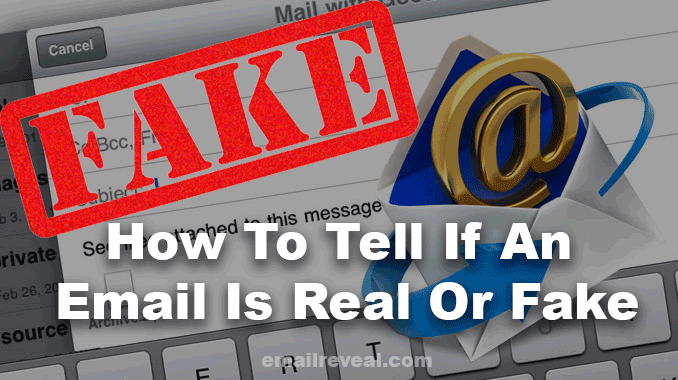 how to tell if an email is fake