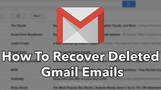 how to recover deleted gmail emails